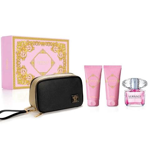 versace bright crystal bag set|versace bright crystal perfume set.